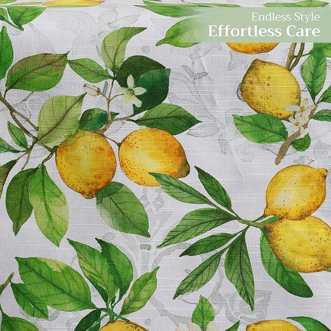 Maison d' Hermine Table Runner 100% Cotton Single Layer Table Runners 72 inches Long Decorative for Home Kitchen Dining Party Baby Shower Wedding Bridal Shower Spring Summer (Cedrat, 14.50" x 72")