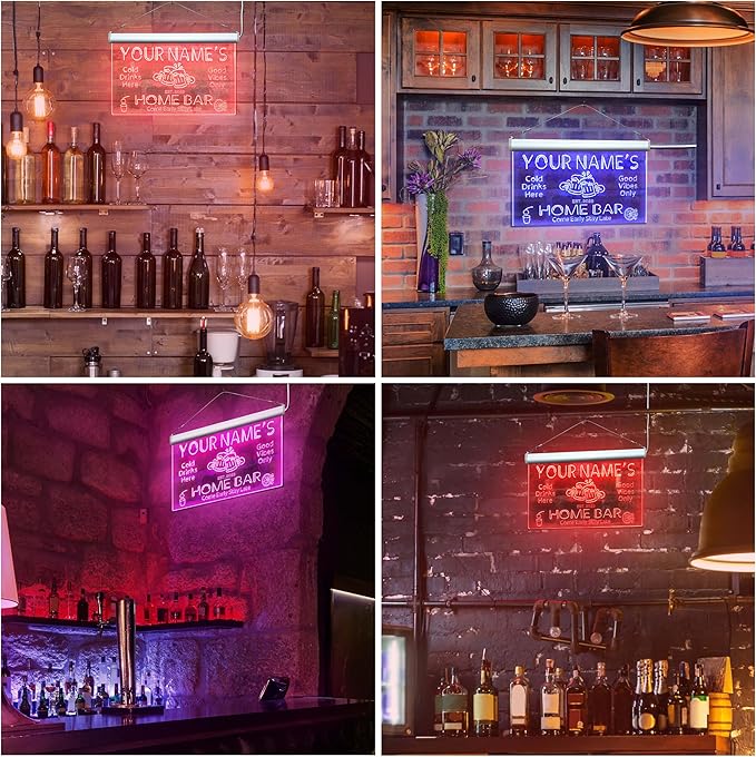 ADVPRO Personalized Your Name Custom Home Bar Beer Established Year Single Color LED Neon Sign 12 x 8.5 Inches st4s32-p11-tm-o