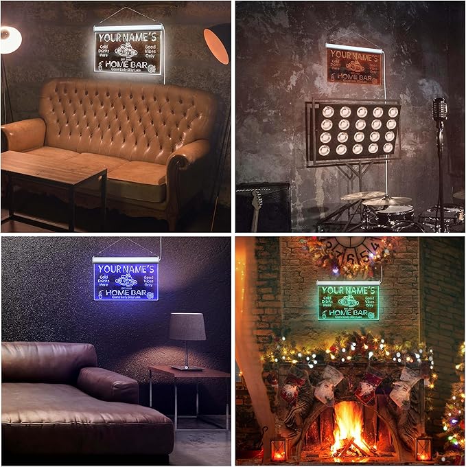 ADVPRO Personalized Your Name Custom Home Bar Beer Established Year Single Color LED Neon Sign 12 x 8.5 Inches st4s32-p11-tm-g