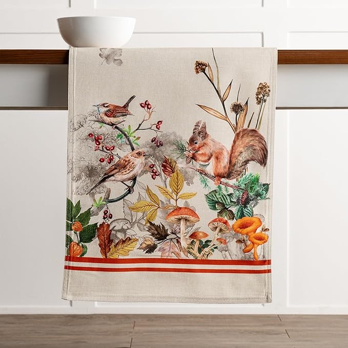 Maison d' Hermine Table Runner 100% Cotton Double Layer Table Runners 108 inches Long for Thanksgiving Christmas Decorations Home Kitchen Dining Party Wedding (Recolte, 14.5" x 108")
