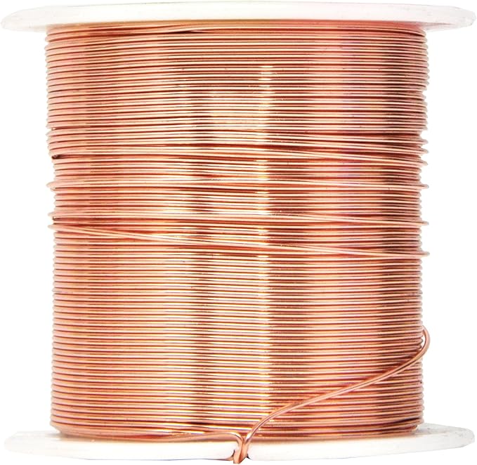 Mandala Crafts 22 Gauge Anodized Aluminum Craft Wire for Jewelry Making - 450 FT Colored Flexible Silver Copper Purple Gold Brown Red Wire - Bendable for Bonsai Armature Crafting Sculpting
