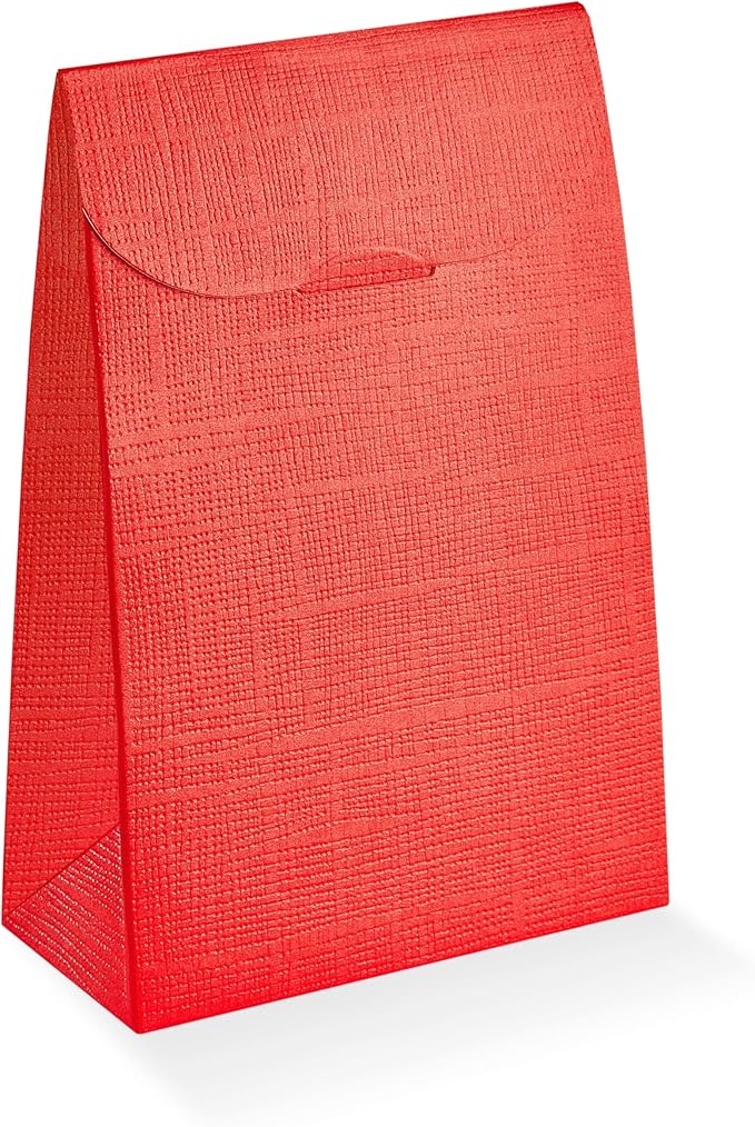 Boxes Craftory Pack of 20 Party Favor Boxes (3.54 x 1.77 x 5.11 inch) - Ideal for Christmas Gift, Graduation and Valentines Day - Red Silk