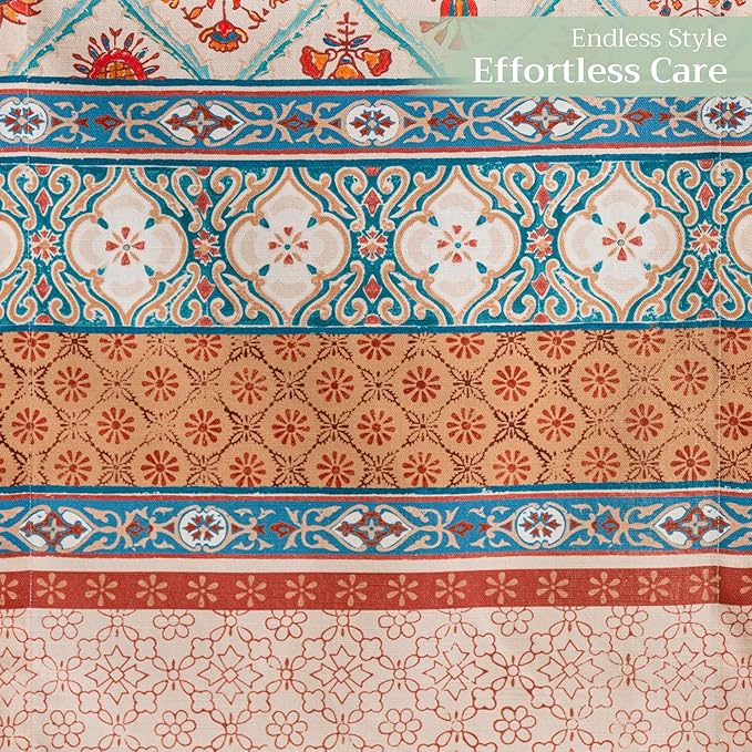 Maison d' Hermine Table Runner 100% Cotton Single Layer Table Runners 72 inches Long for Thanksgiving Christmas Decorations Home Kitchen Dining Party Wedding (Romane, 14.5" x 72")
