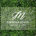 Andaz Press Custom Large Wedding Acrylic Sign, 16 x 24 Inches, Monogram Script, Personalized Sign, Welcome Sign For Modern Wedding Theme