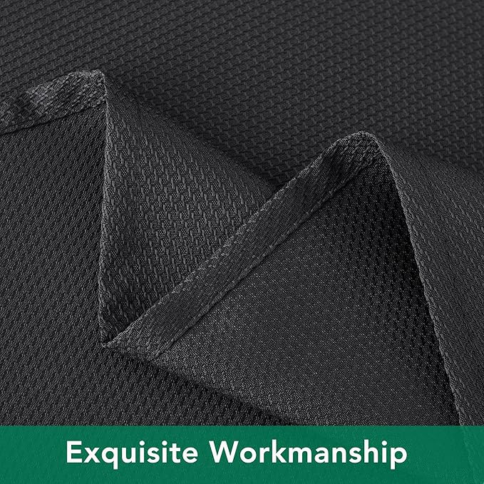 Biscaynebay Textured Fabric Square Tablecloths 70x70 Inches, Black Water Resistant Spill Proof Card Table Cloth Folding Table Cover for Dining, Kitchen, Wedding and Parties, Machine Washable