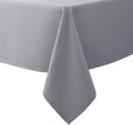 Biscaynebay Textured Fabric Tablecloths 60x108 Inches Rectangular, Silver Grey Water Resistant Spill Proof Tablecloths for Dining, Kitchen, Wedding and Parties, Machine Washable