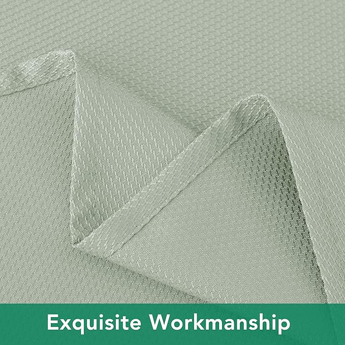 Biscaynebay Tablecloth for Rectangle Tables-90x132 Inch Sage Outdoor Picnic Table Cover-Rectangular Folding Reusable Table Cloths Water Resistant for Kitchen Camping Dining Room Patio Banquet Party