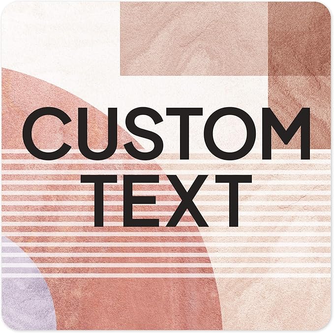 Custom Sign, Custom Street Sign, 11 Font Colors, 13 Font Styles, 4 Hole Options, 22 Sizes, 24x24 Inches, Rust Free DiBound, Fade Resistant, Made in USA by My Sign Center (Mid-Century Modern 1)