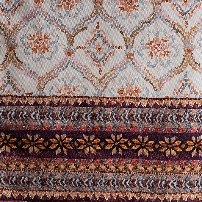 Maison d' Hermine Table Runner 100% Cotton Single Layer Table Runners 36 inches Long for Thanksgiving Christmas Decorations Home Kitchen Dining Party Wedding (Fair Isle, 14.5" x 36")