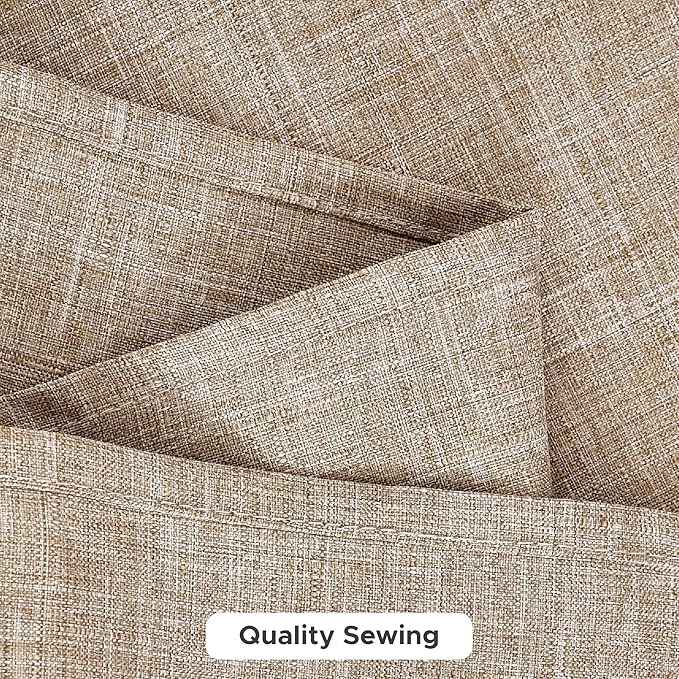 Fitable Square Table Cloth Linen Textured: Water & Stain Resistant Farmhouse Tablecloth, Washable Burlap Table Covers for Kitchen Dining Party(2 Pack, 54x54 Inch, Beige)