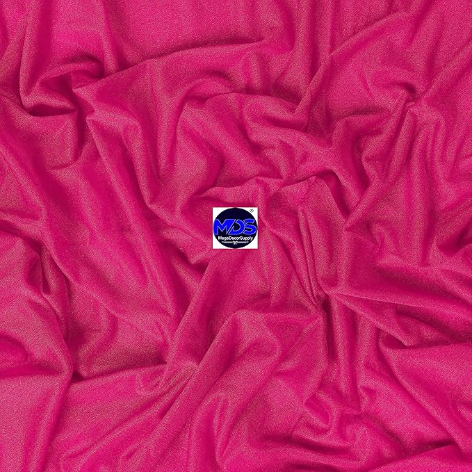 MDS Halloween Chiffon Draping Fabric - 1 Panel, 30" Wide x 30ft Long - Sheer Spooky Arbor & Canopy Drapery for Haunted House Backdrops, Party Ceilings, DIY Costumes & Themed Events - Hot Pink