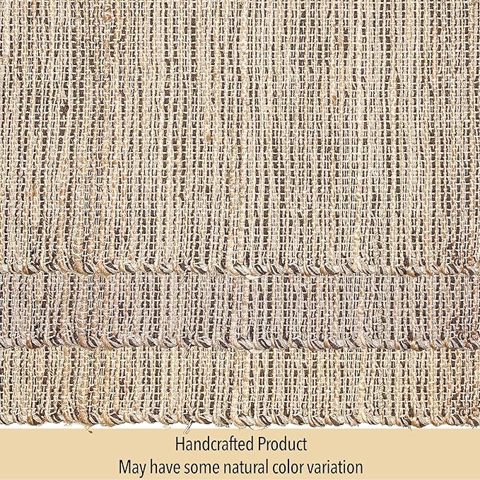 Chardin home Natural Jute Table Runner 13x36 Inch – Vintage Boho Rustic Table Decor – Handwoven Table Runner in Natural Jute and Brown – Farmhouse Dining or Console Table Accent