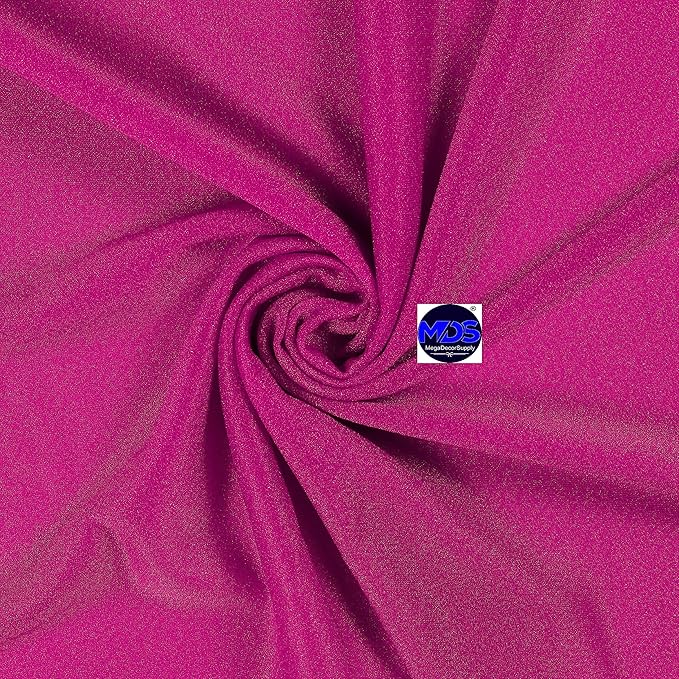 MDS Halloween Chiffon Draping Fabric - 2 Panel, 30" Wide x 100ft Long - Sheer Spooky Arbor & Canopy Drapery for Haunted House Backdrops, Party Ceilings, DIY Costumes & Themed Events - Magenta