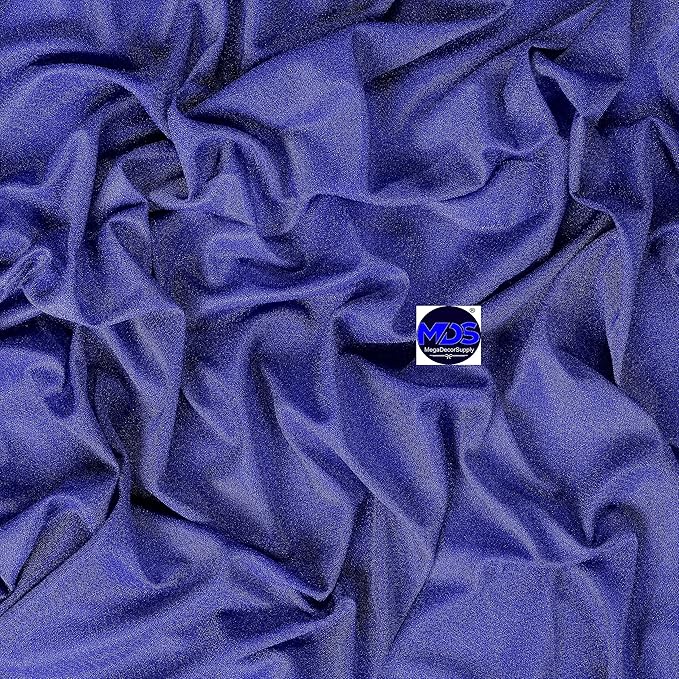 MDS Halloween Chiffon Draping Fabric - 1 Panel, 30" Wide x 20ft Long - Sheer Spooky Arbor & Canopy Drapery for Haunted House Backdrops, Party Ceilings, DIY Costumes & Themed Events - Royal Blue