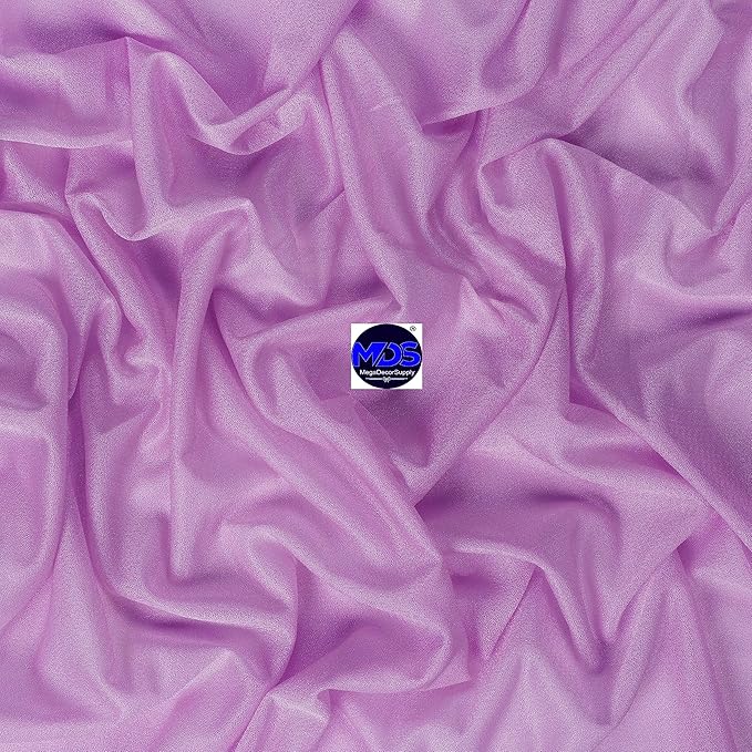 MDS Halloween Chiffon Draping Fabric - 2 Panel, 30" Wide x 75ft Long - Sheer Spooky Arbor & Canopy Drapery for Haunted House Backdrops, Party Ceilings, DIY Costumes & Themed Events - Orchid