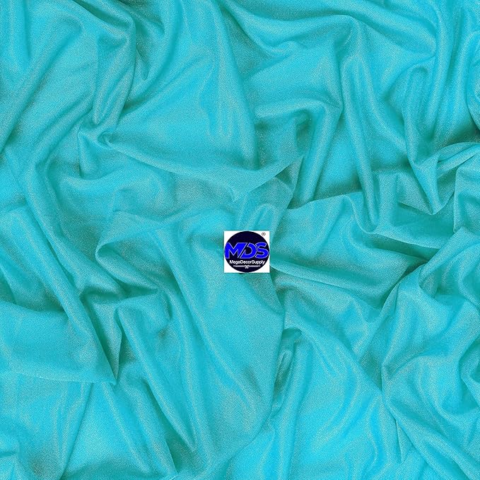 MDS Halloween Chiffon Draping Fabric - 2 Panel, 30" Wide x 20ft Long - Sheer Spooky Arbor & Canopy Drapery for Haunted House Backdrops, Party Ceilings, DIY Costumes & Themed Events - Peacock Blue