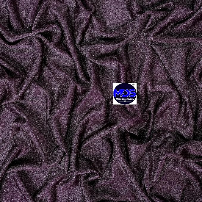 MDS Halloween Chiffon Draping Fabric - 1 Panel, 30" Wide x 75ft Long - Sheer Spooky Arbor & Canopy Drapery for Haunted House Backdrops, Party Ceilings, DIY Costumes & Themed Events - Eggplant