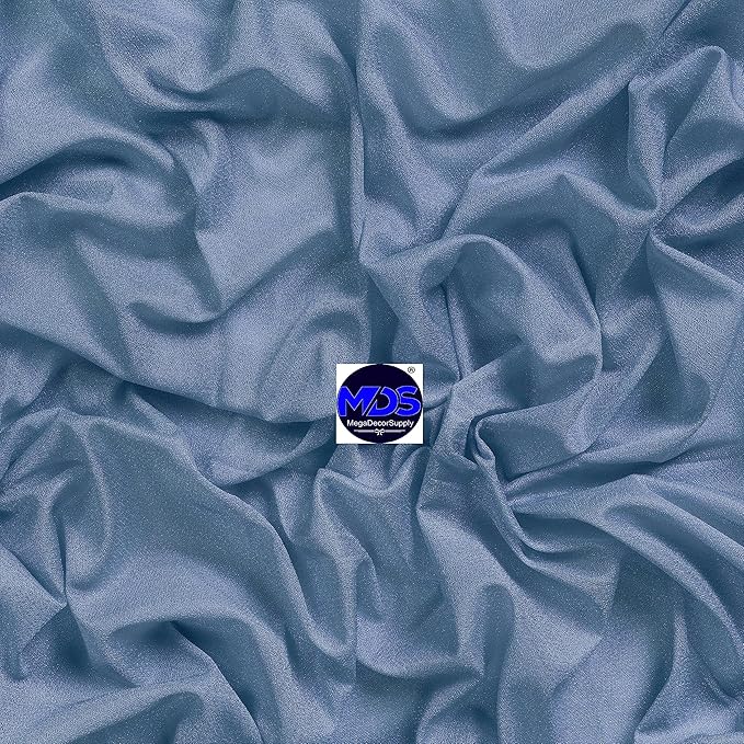 MDS Halloween Chiffon Draping Fabric - 1 Panel, 30" Wide x 20ft Long - Sheer Spooky Arbor & Canopy Drapery for Haunted House Backdrops, Party Ceilings, DIY Costumes & Themed Events - Dusty Blue