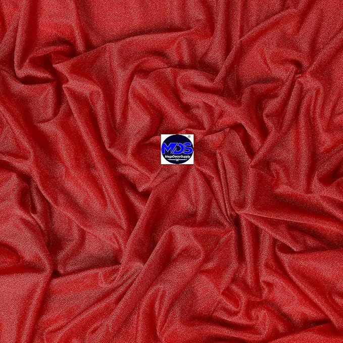 MDS Halloween Chiffon Draping Fabric - 2 Panel, 30" Wide x 20ft Long - Sheer Spooky Arbor & Canopy Drapery for Haunted House Backdrops, Party Ceilings, DIY Costumes & Themed Events - Red
